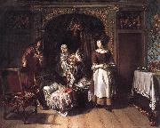 NAIVEU, Matthijs Visit to the Nursery sg oil painting reproduction